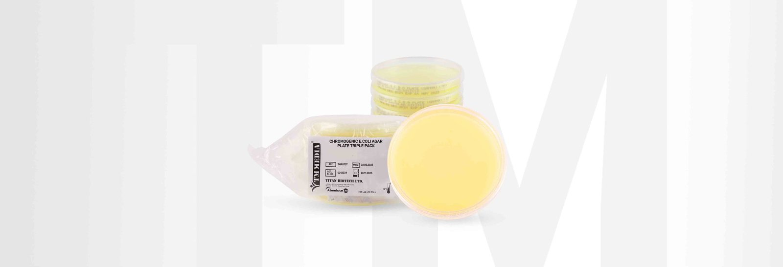 the best quality of CHROMOGENIC E.COLI AGAR PLATE (Triple Pack)