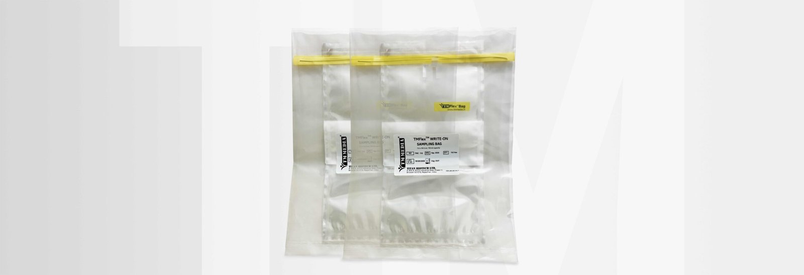 TMFlex Write-On Sampling Bag Size: 7.5 x 18.5 cm, 118 ml capacity