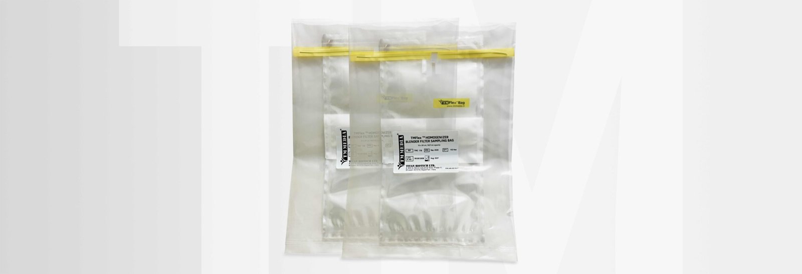 TMFlex Homogenizer Blender Filter Sampling Bag Size: 19 x 30 cm, 1627 ml capacity