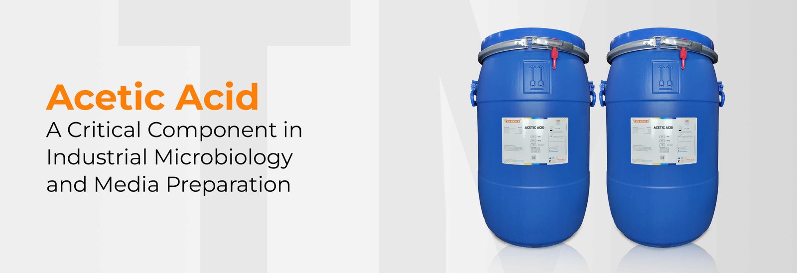 Acetic Acid: A Critical Component in Industrial Microbiology and Media Preparation